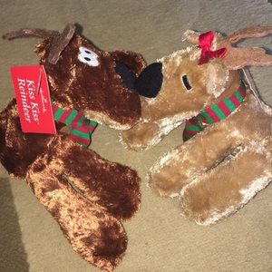 Hallmark Kiss Kiss Reindeer Plush Decorations